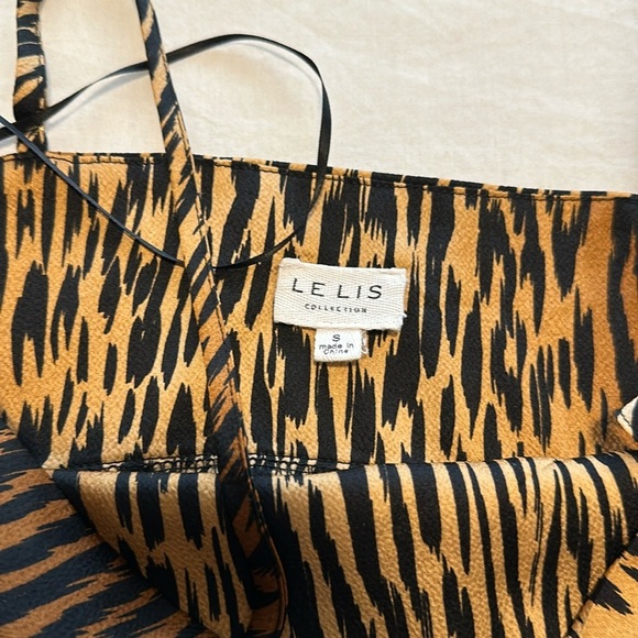 NWOT Le Lis Cheetah Print Mini Slip Dress with Side Zip Size S - Picture 4 of 9